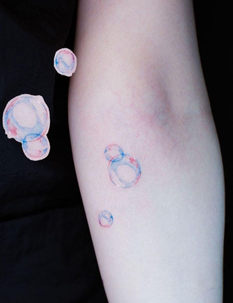 30 Pretty Bubble Tattoos You Will Love