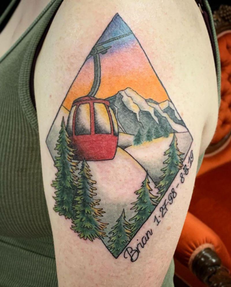 30 Pretty Skiing Tattoos You Must Try