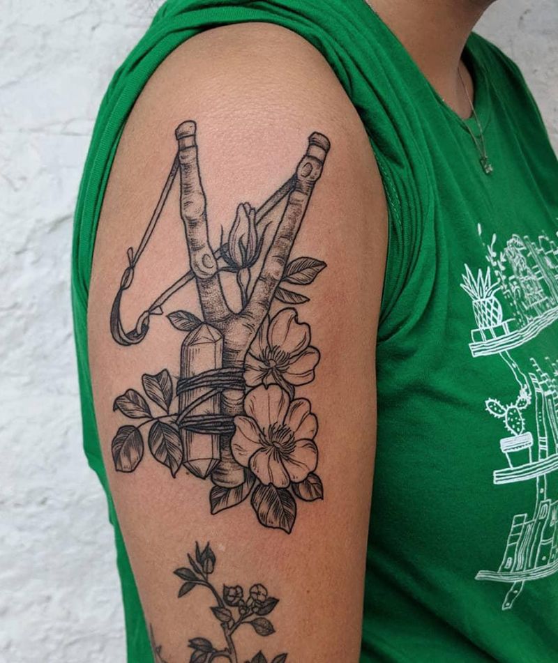 30 Perfect Slingshot Tattoos You Can Copy