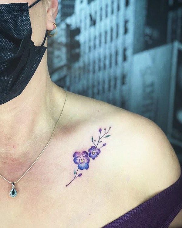 30 Pretty Violet Tattoos You Need to Copy