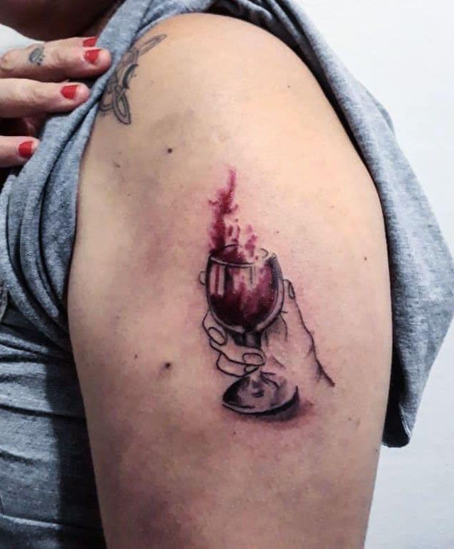 30 Pretty Wine Tattoos You Can Copy