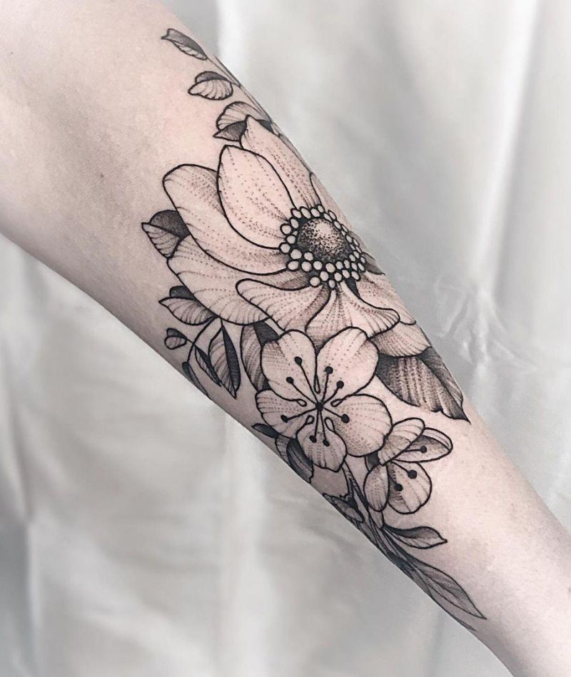 30 Pretty Anemone Tattoos You Must Try