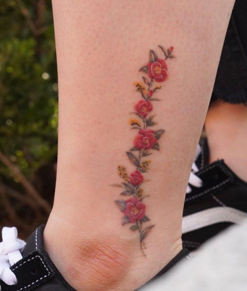 30 Pretty Camellia Tattoos You Must Love