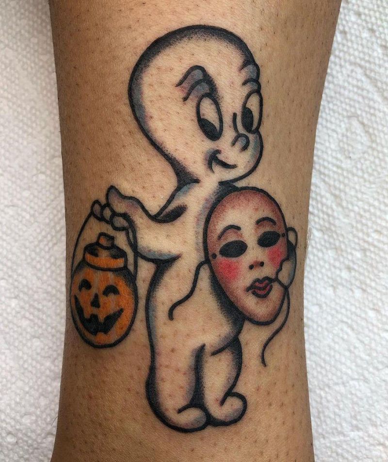 30 Cute Casper Tattoos You Must Love