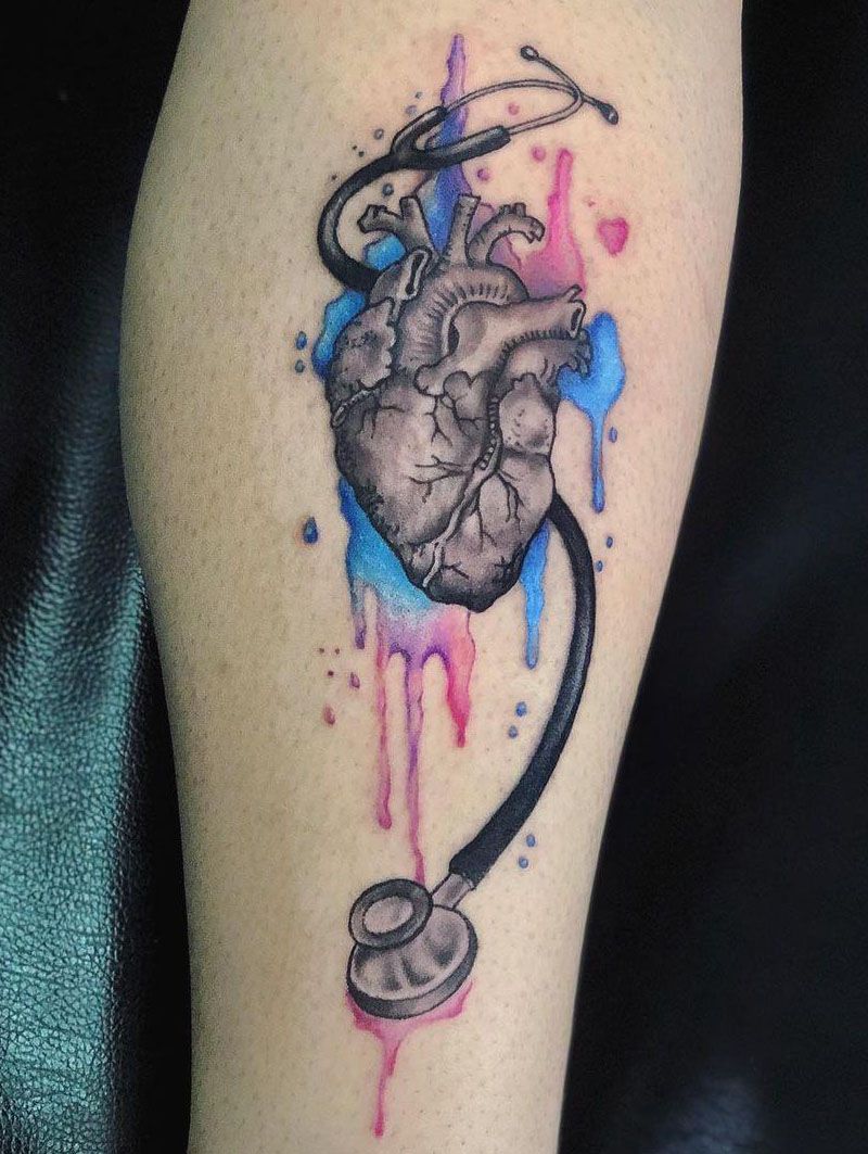 30 Pretty Stethoscope Tattoos You Can Copy