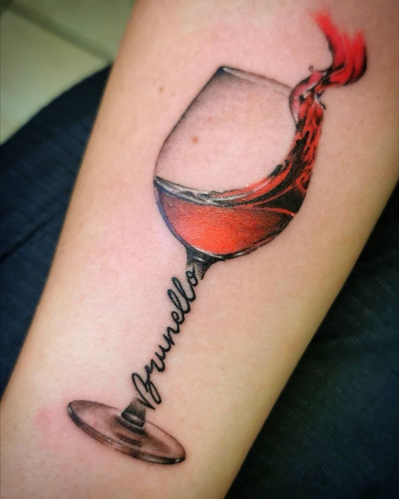 30 Pretty Wine Tattoos You Can Copy