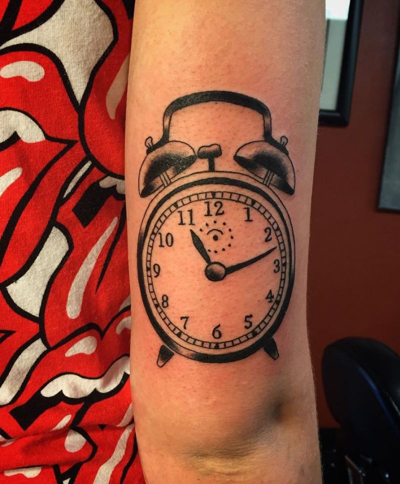 21 Perfect Alarm Clock Tattoos to Inspire You