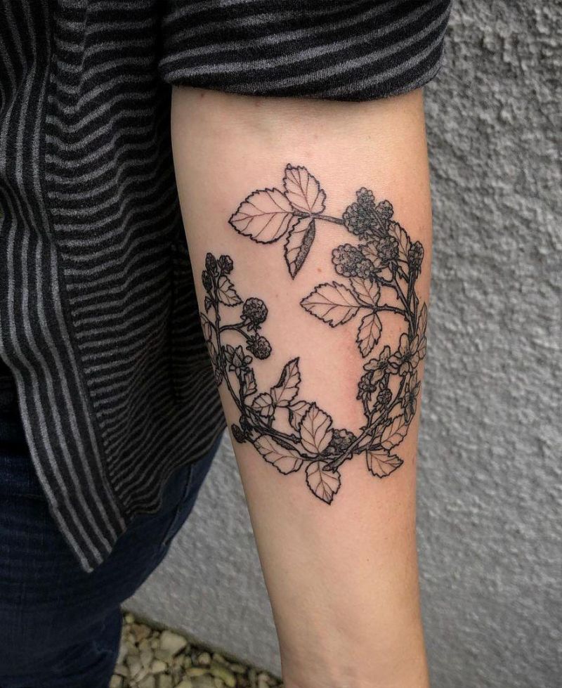 30 Pretty Blackberry Tattoos You Will Like