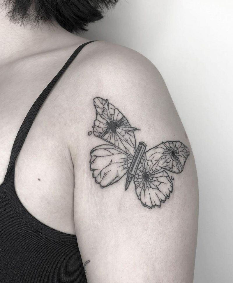 30 Pretty Broken Glass Tattoos You Need to Copy