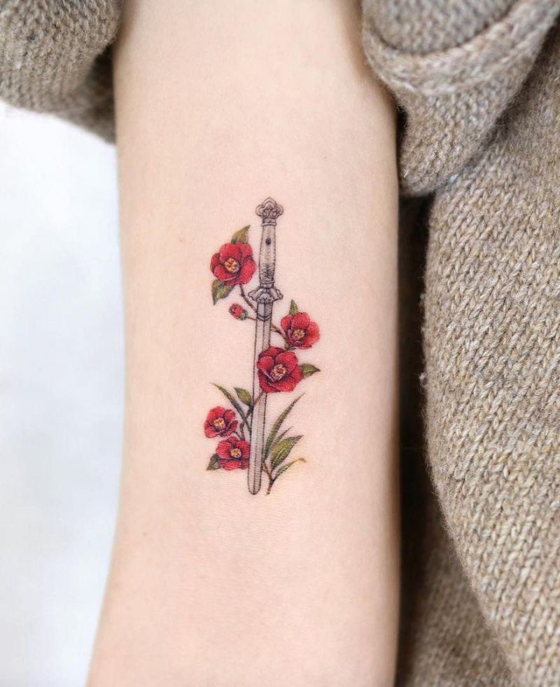 30 Pretty Camellia Tattoos You Must Love