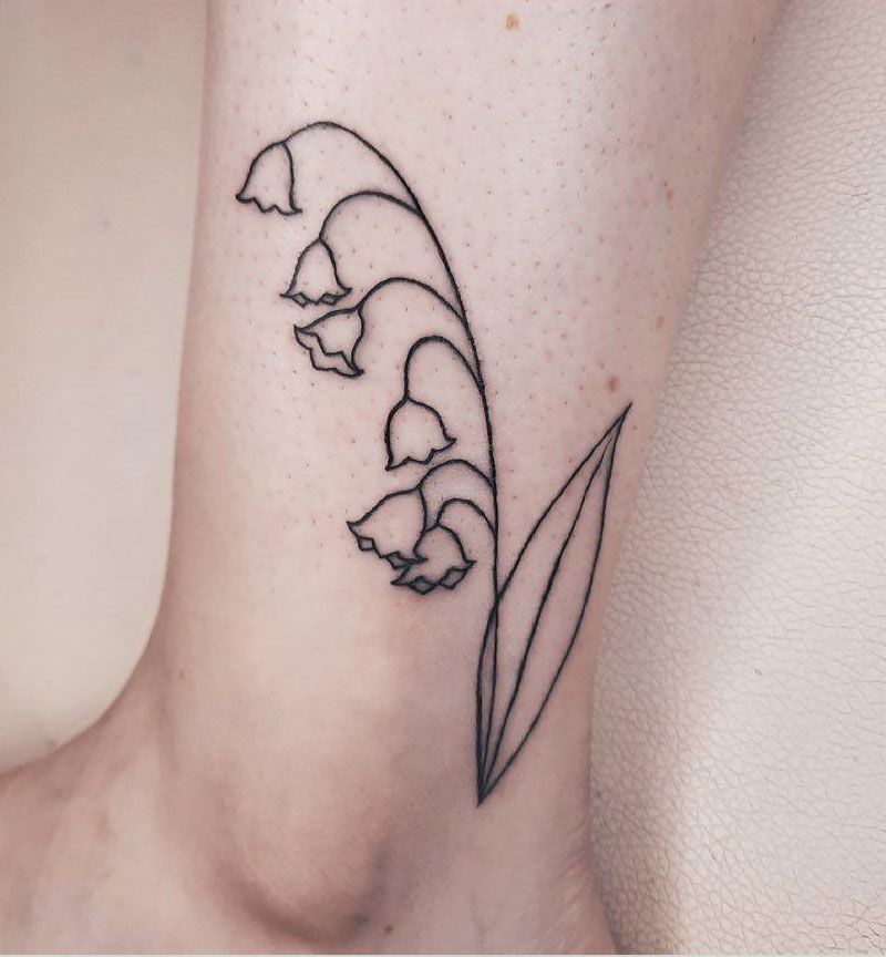 30 Pretty Lily of the Valley Tattoos to Inspire You