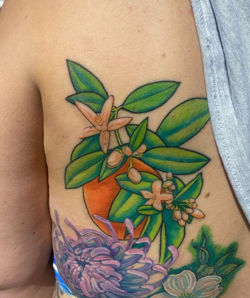 30 Pretty Orange Blossom Tattoos You Can Copy