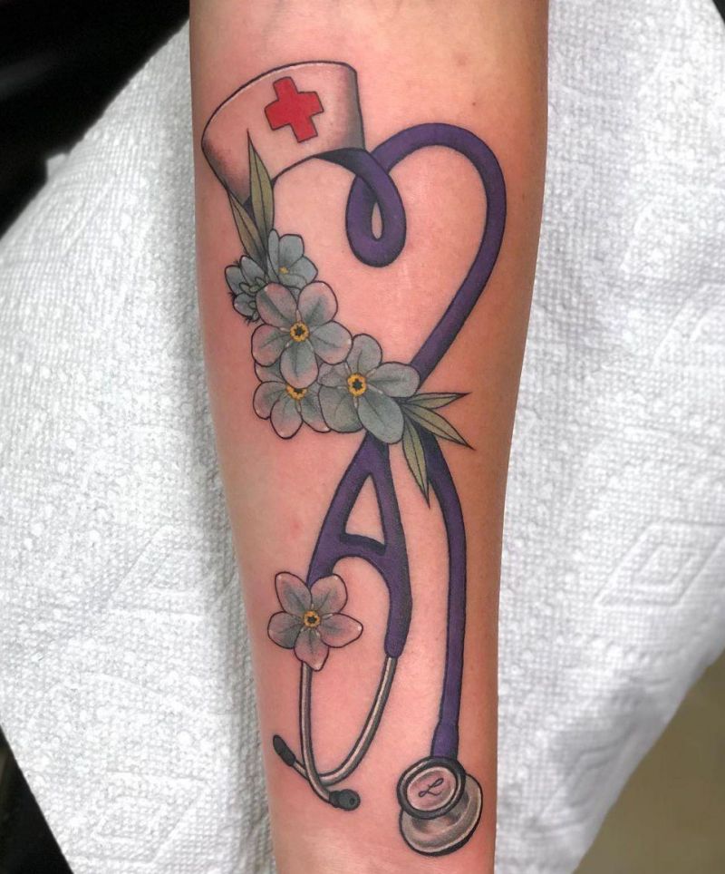 30 Pretty Stethoscope Tattoos You Can Copy