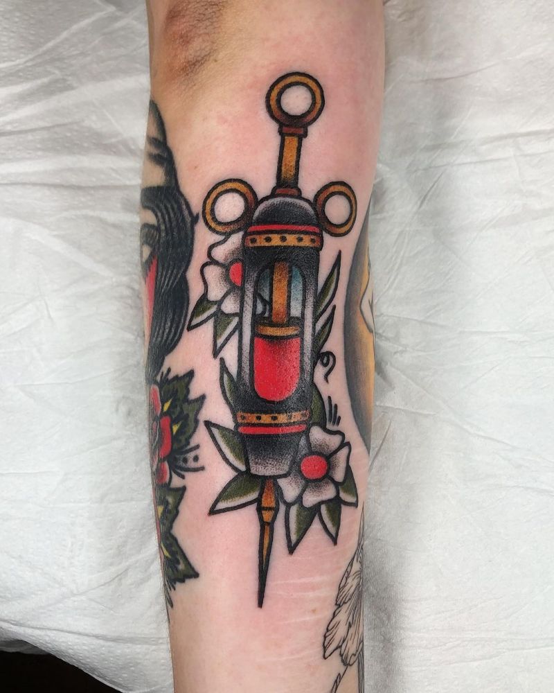 30 Pretty Syringe Tattoos You Will Love