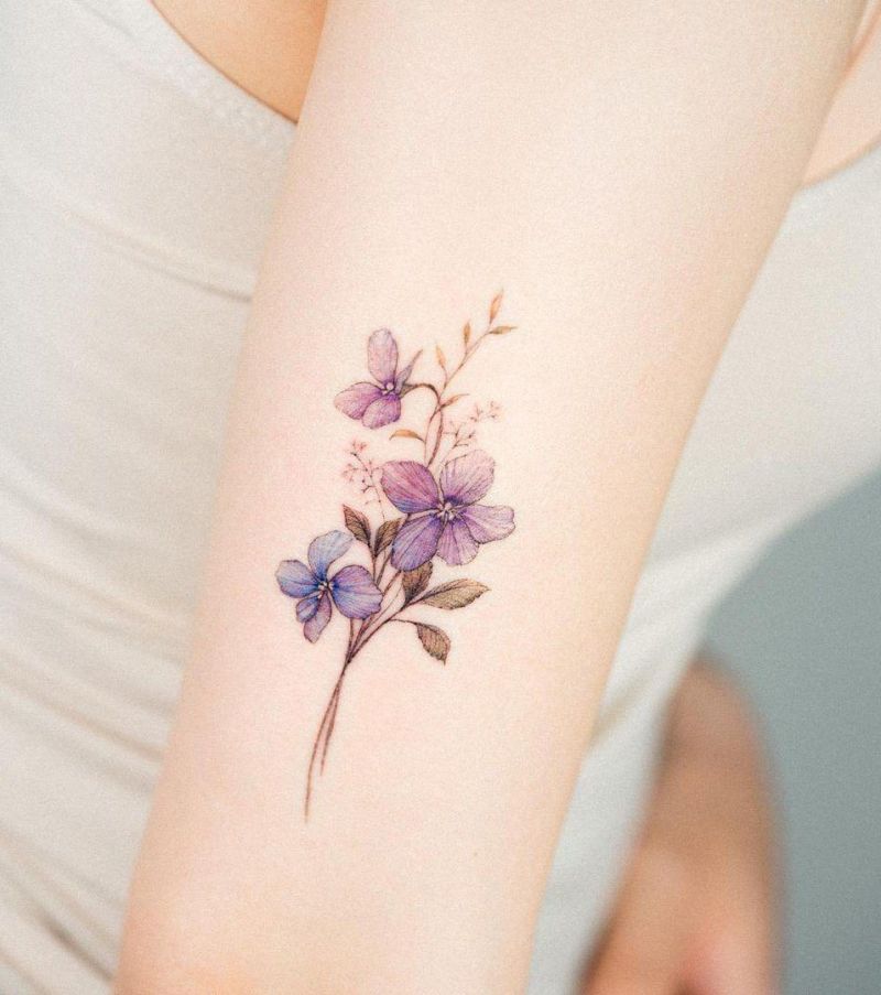 30 Pretty Violet Tattoos You Need to Copy