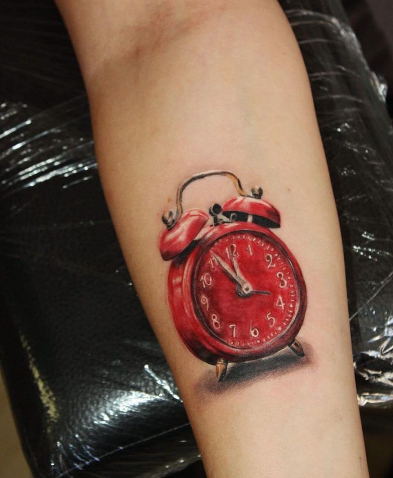 21 Perfect Alarm Clock Tattoos to Inspire You