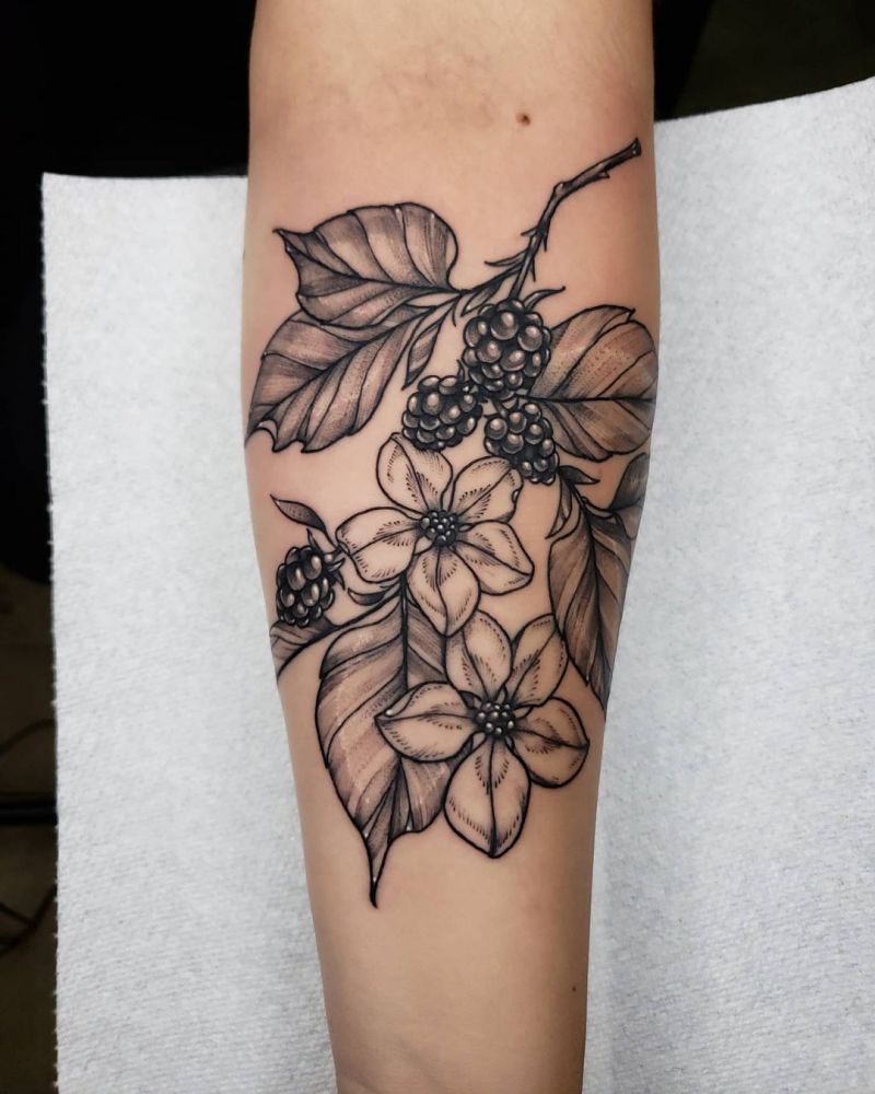 30 Pretty Blackberry Tattoos You Will Like