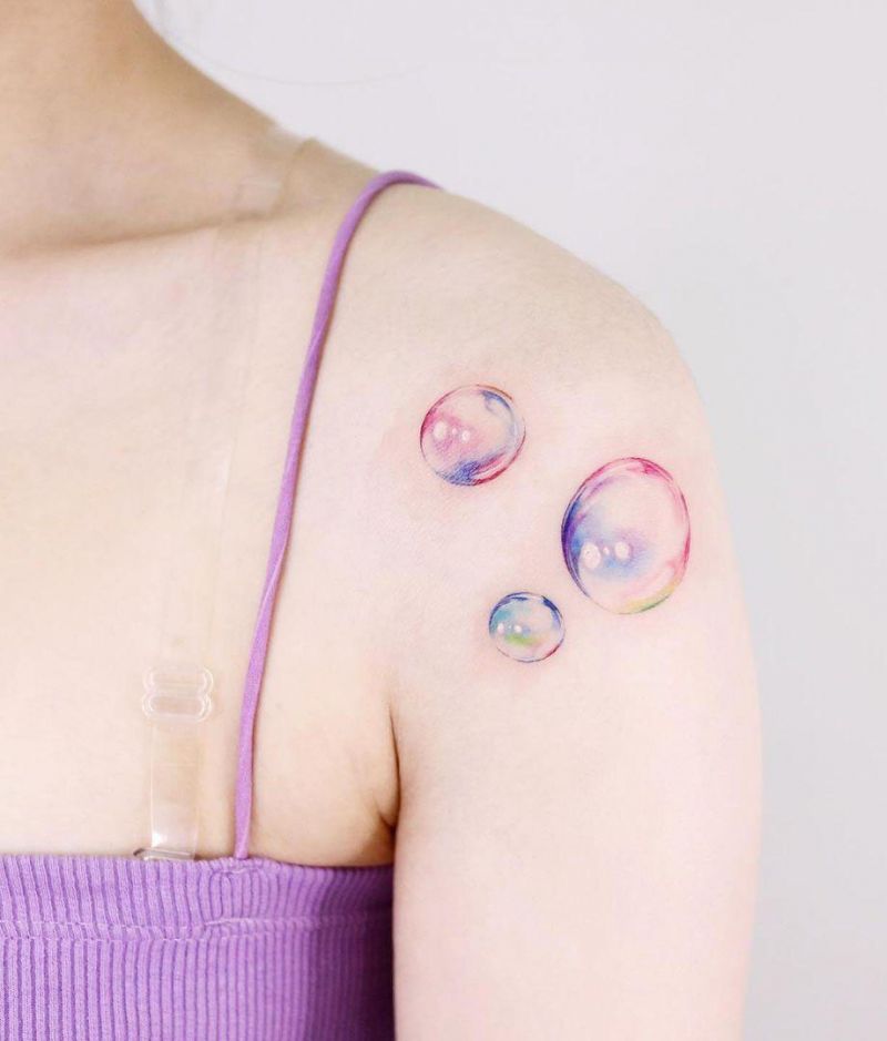 30 Pretty Bubble Tattoos You Will Love