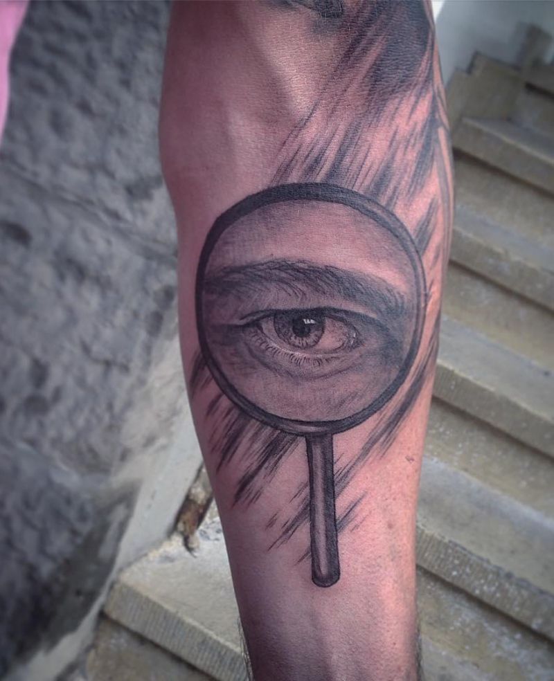 30 Perfect Magnifying Glass Tattoos Make You Attractive