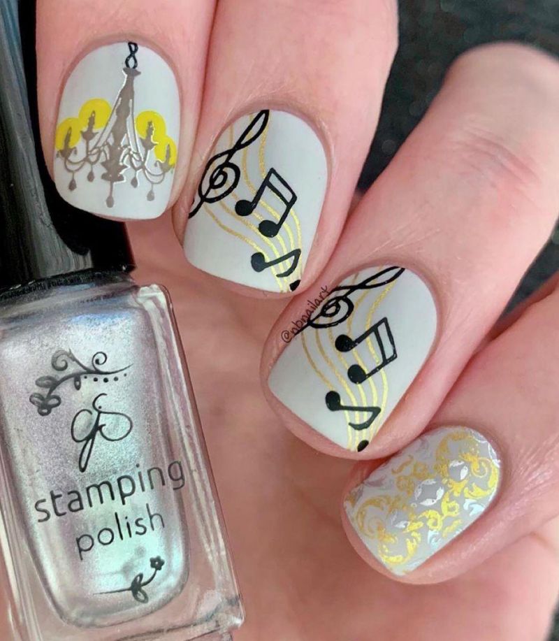 30 Gorgeous Music Nail Art Designs You Must Love