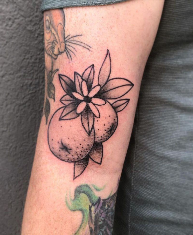 30 Pretty Orange Blossom Tattoos You Can Copy