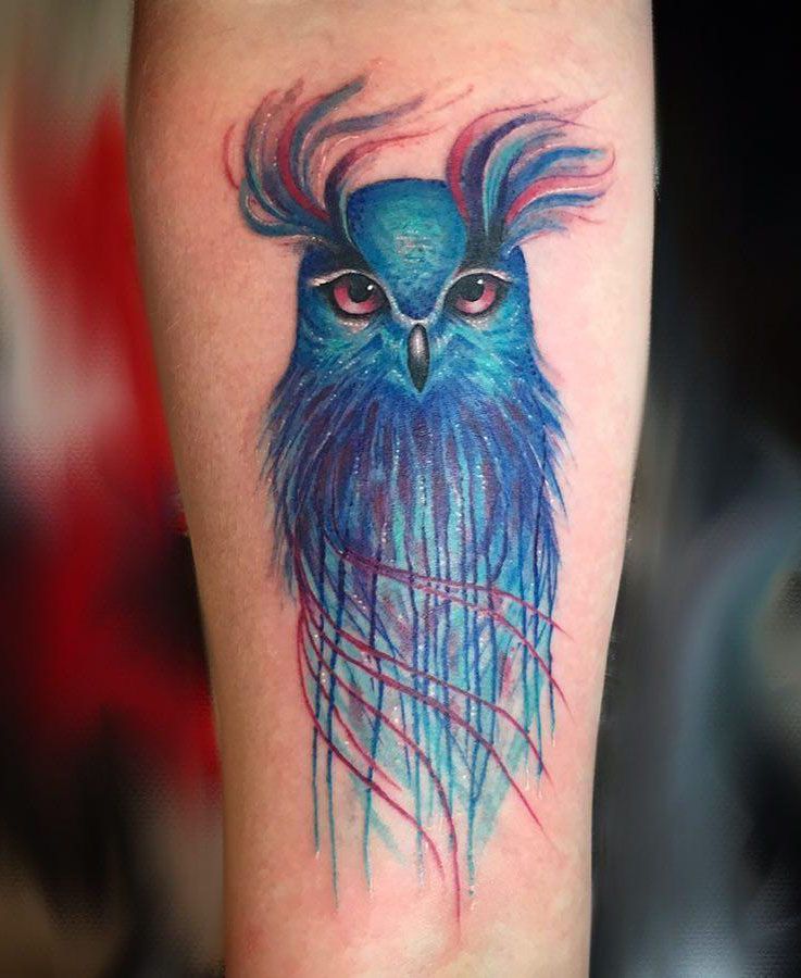 30 Pretty Owl Eye Tattoos You Can Copy