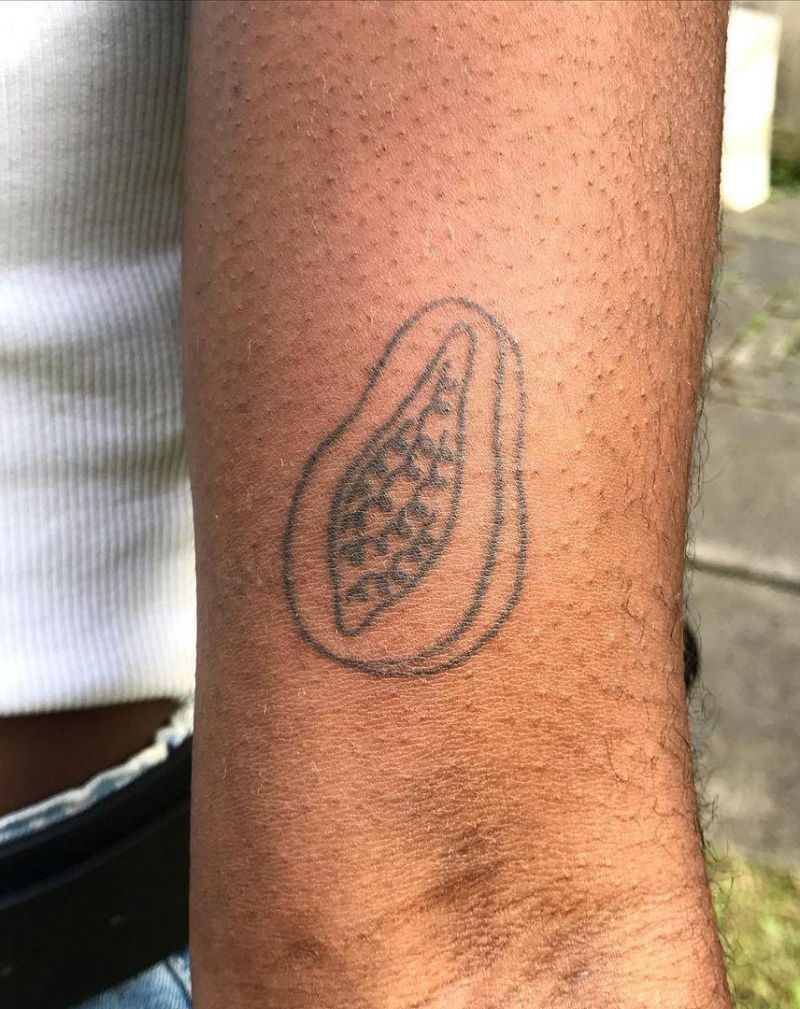 30 Perfect Papaya Tattoos to Inspire You