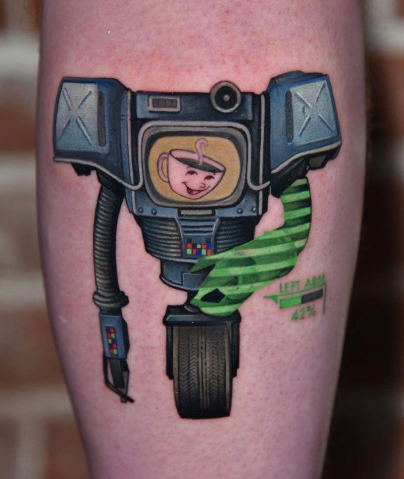 30 Pretty Robot Tattoos You Will Love