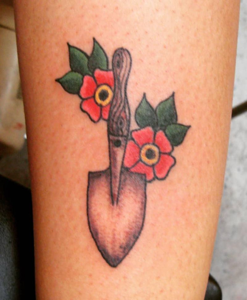 30 Perfect Shovel Tattoos You Must Love