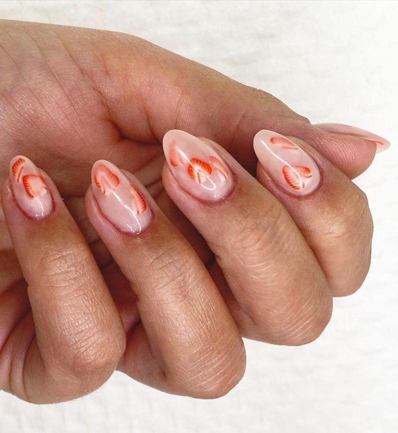 30 Trendy Strawberry Nails Make You Attractive