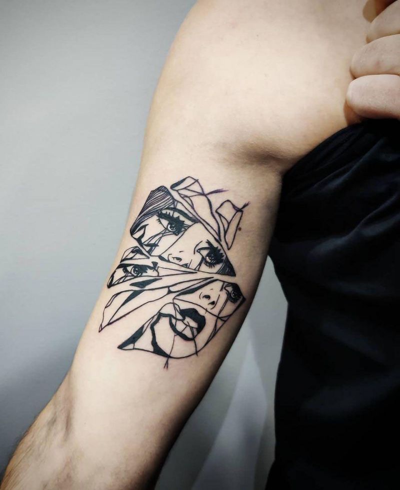 30 Pretty Broken Glass Tattoos You Need to Copy