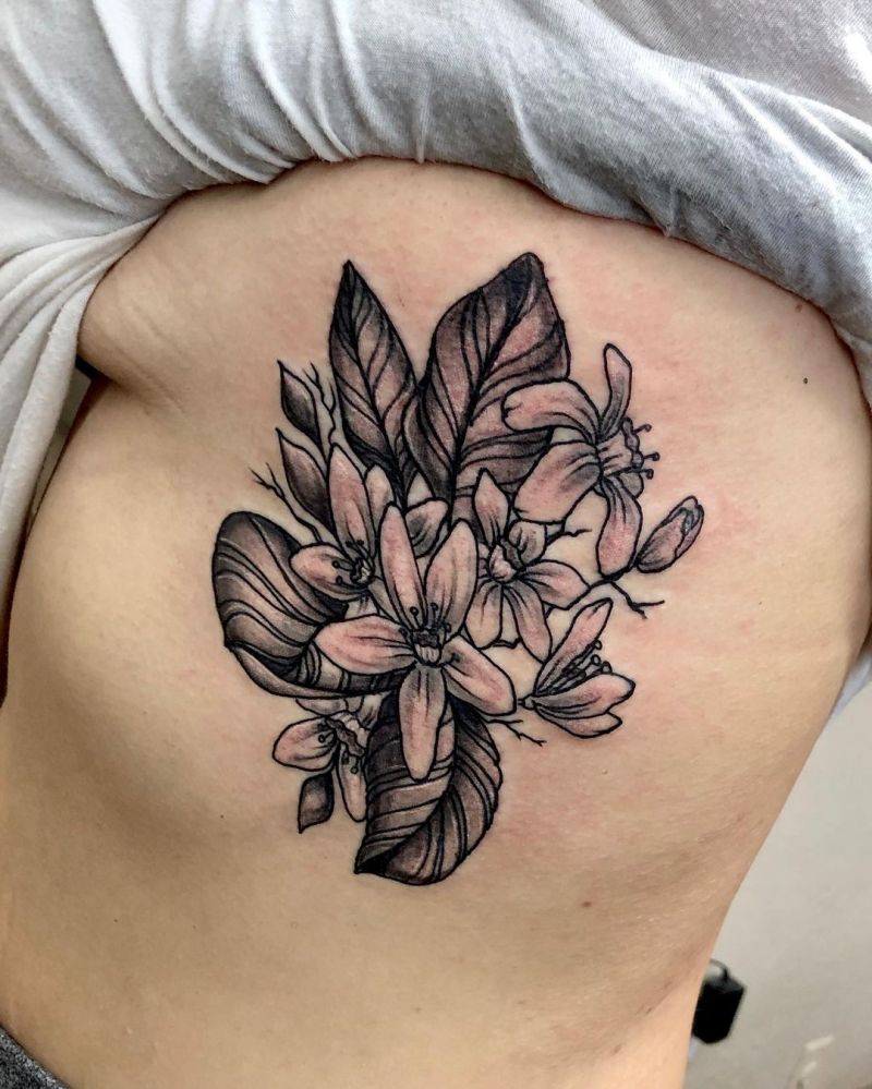 30 Pretty Orange Blossom Tattoos You Can Copy