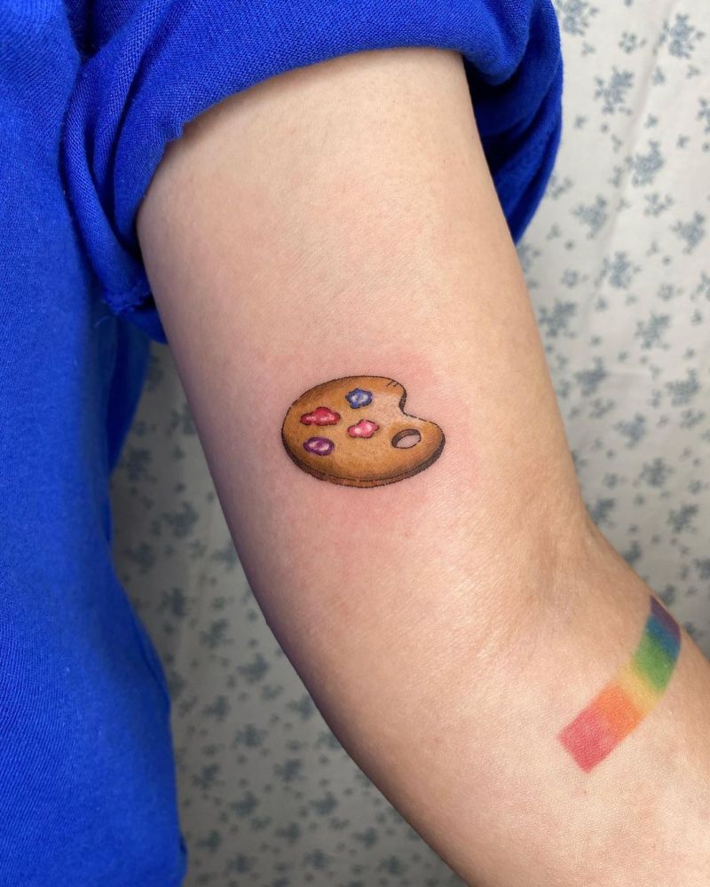 30 Pretty Paint Palette Tattoos You Must Love