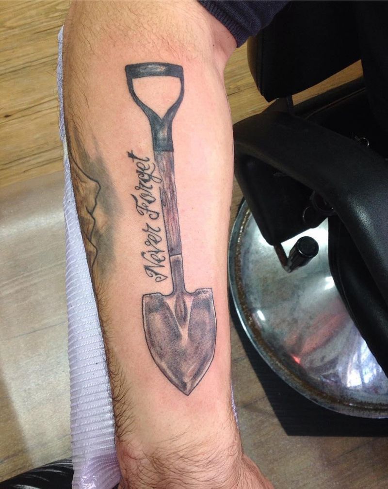 30 Perfect Shovel Tattoos You Must Love