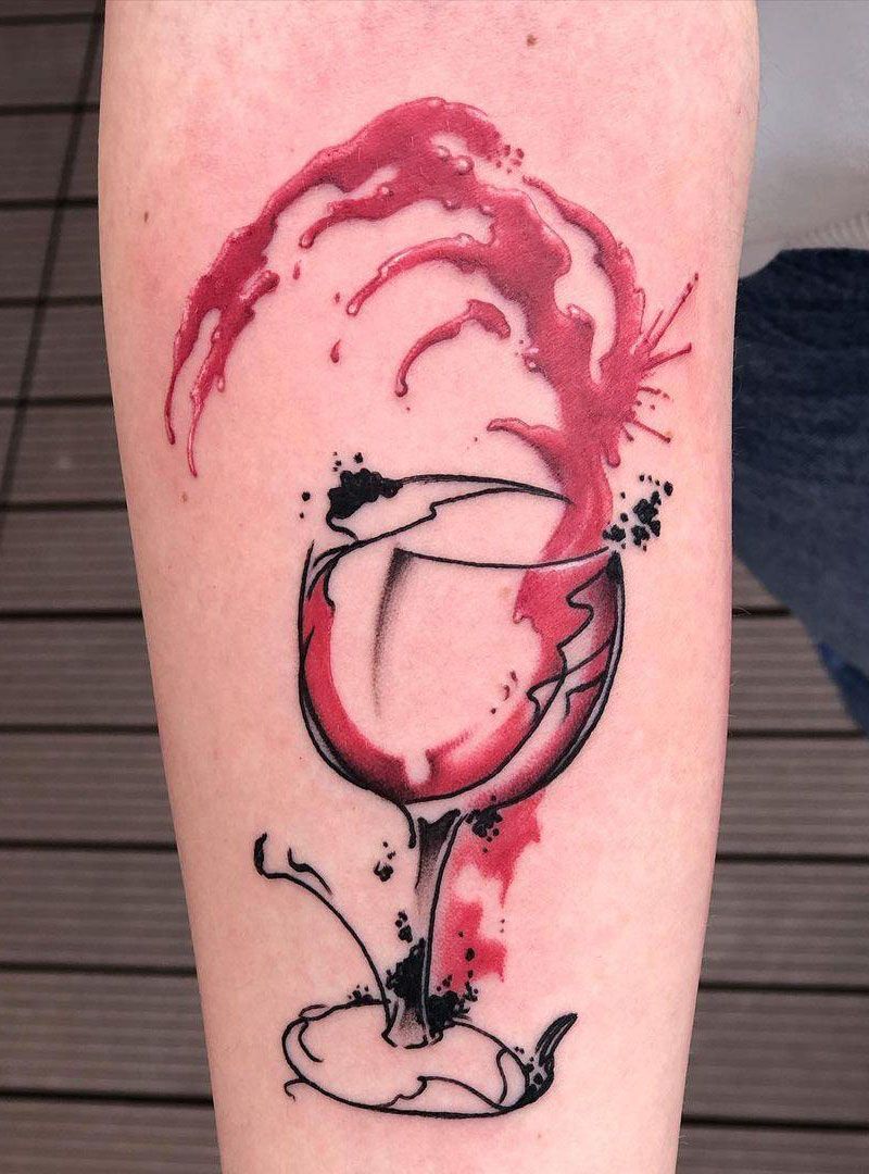 30 Pretty Wine Tattoos You Can Copy