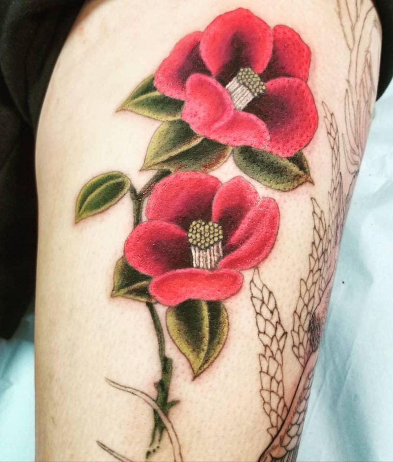 30 Pretty Camellia Tattoos You Must Love