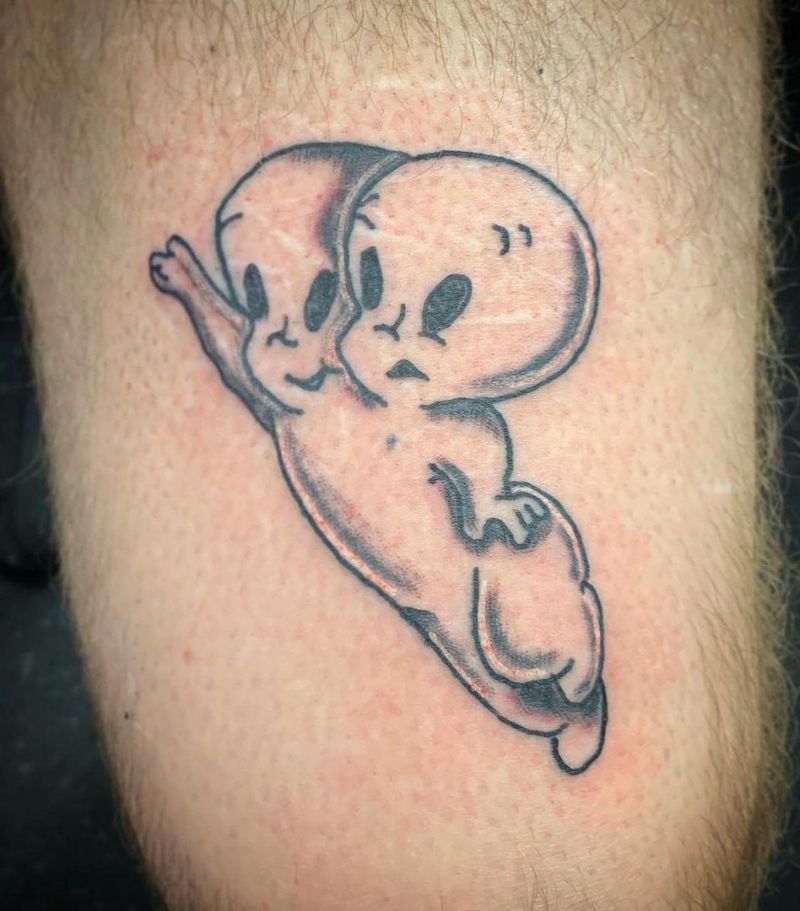 30 Cute Casper Tattoos You Must Love