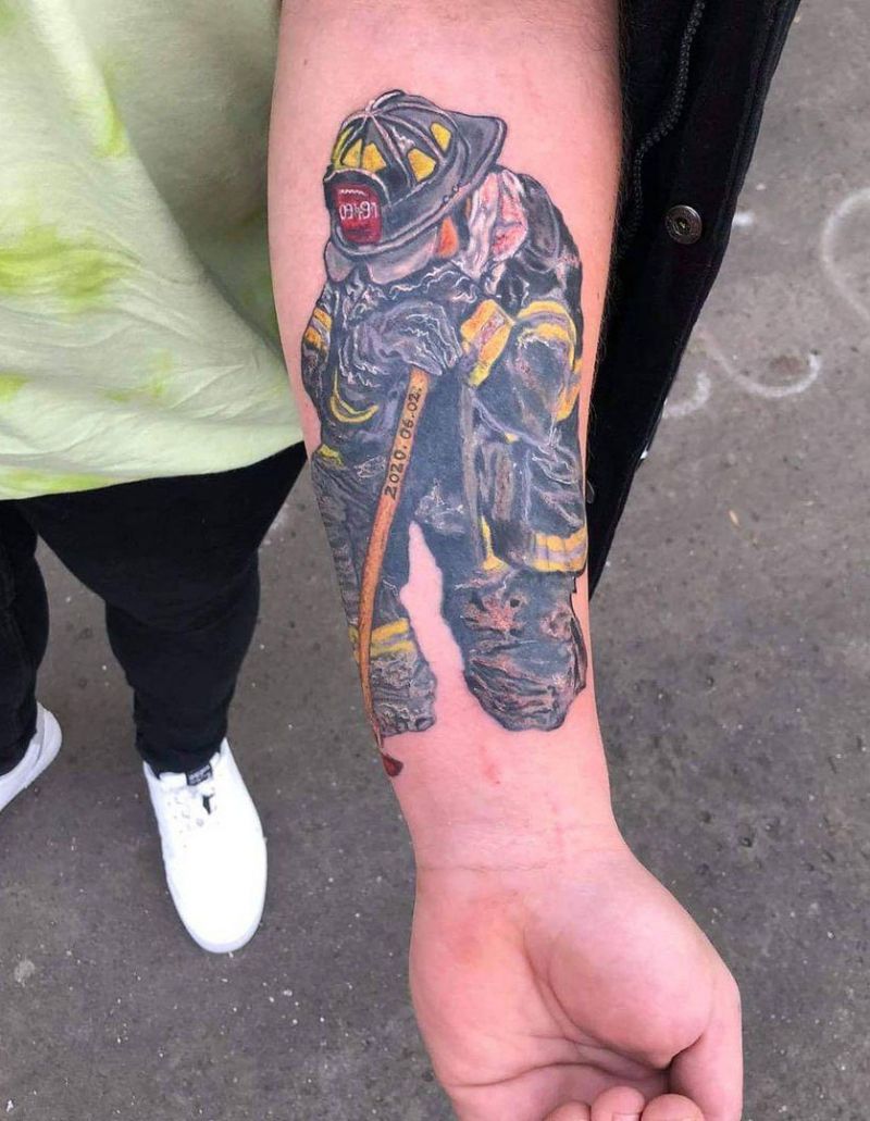 30 Pretty Firefighter Tattoos You Must Love