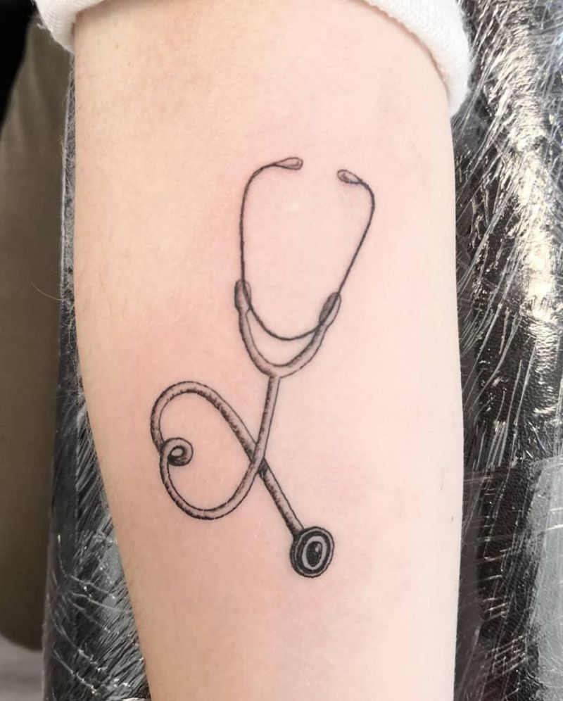 30 Pretty Stethoscope Tattoos You Can Copy