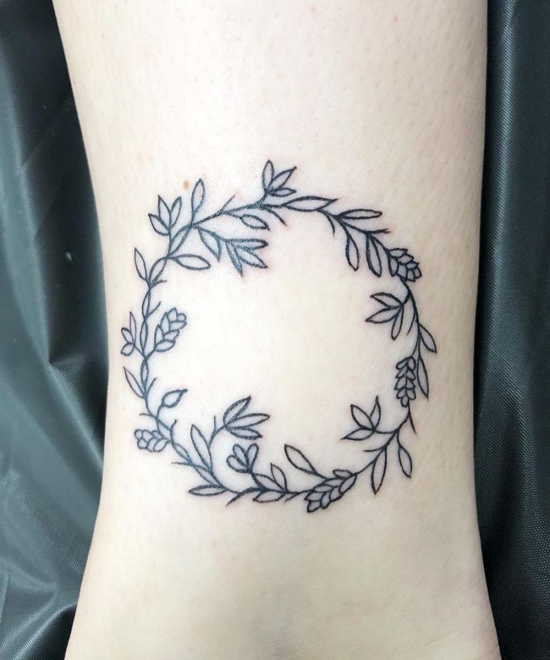 30 Perfect Wreath Tattoos Make You Attractive