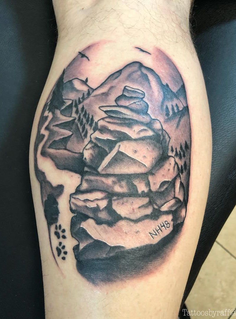 30 Unique Cairn Tattoos for Your Inspiration