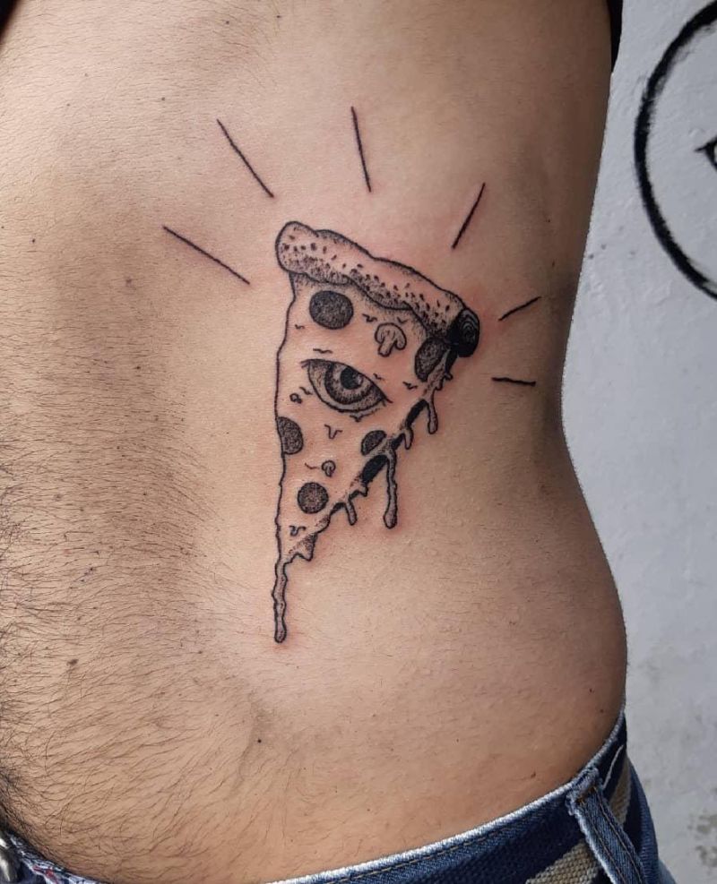 30 Elegant Pizza Tattoos for Your Inspiration