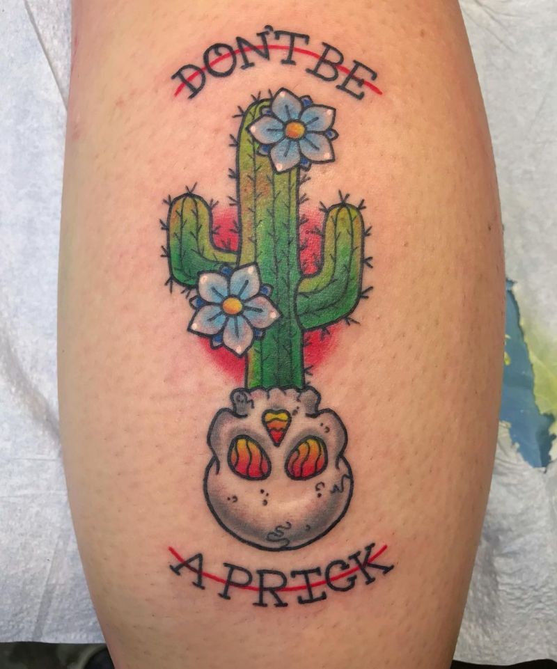 30 Pretty Saguaro Tattoos You Will Love