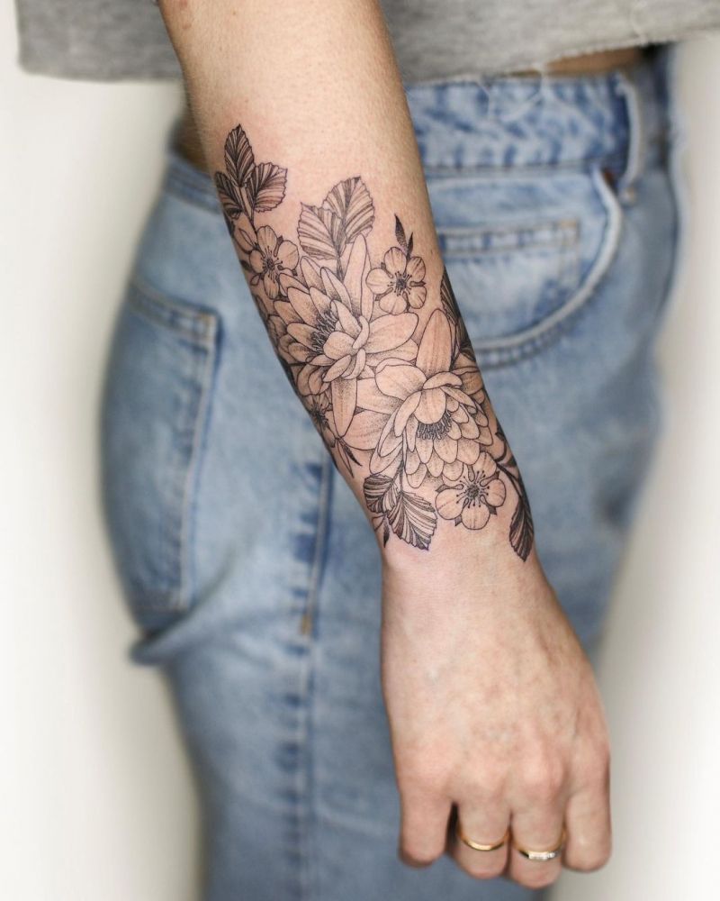 30 Perfect Water Lily Tattoos Make You Attractive