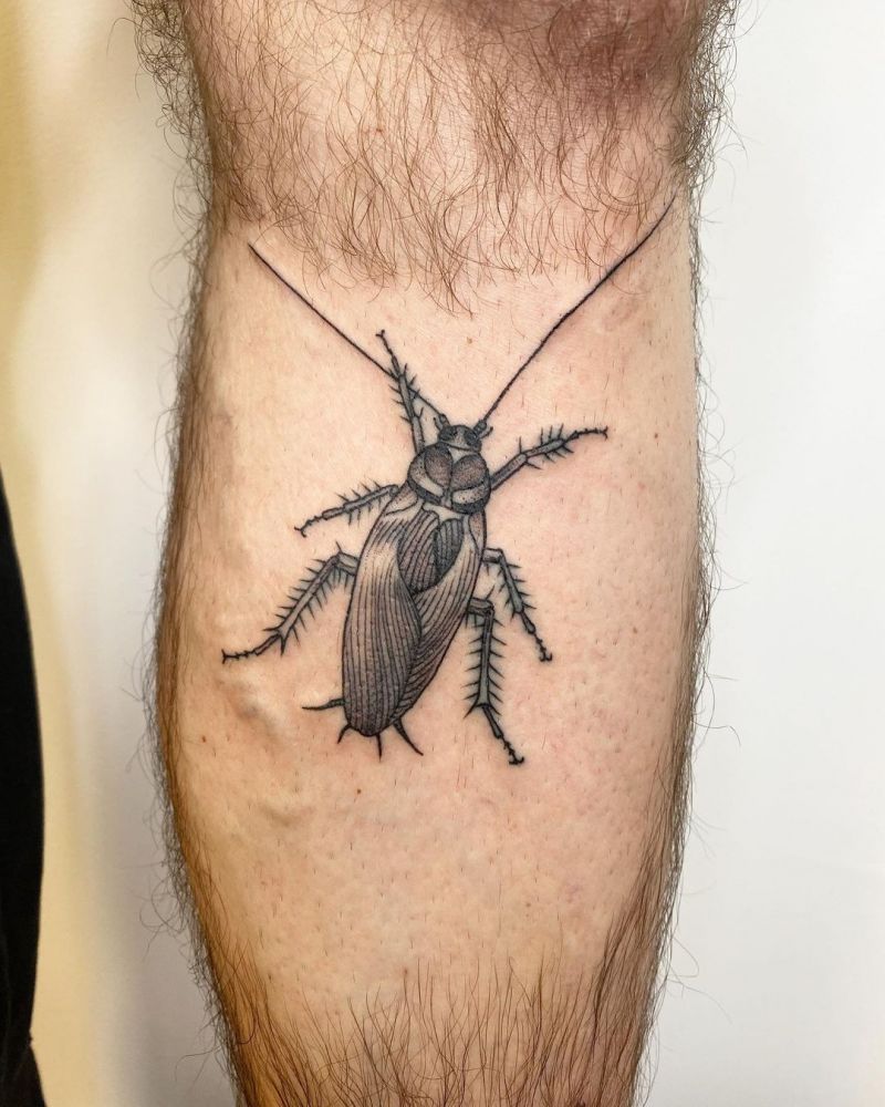 30 Pretty Cockroach Tattoos You Will Love