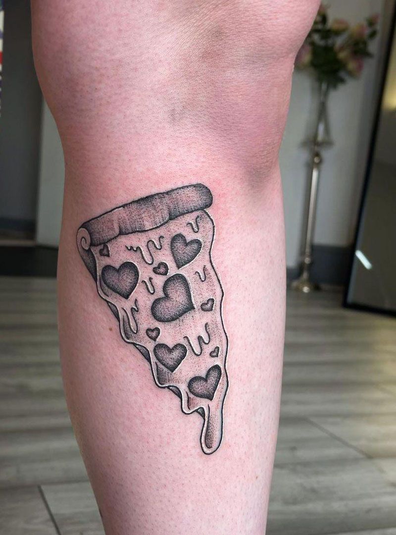 30 Elegant Pizza Tattoos for Your Inspiration