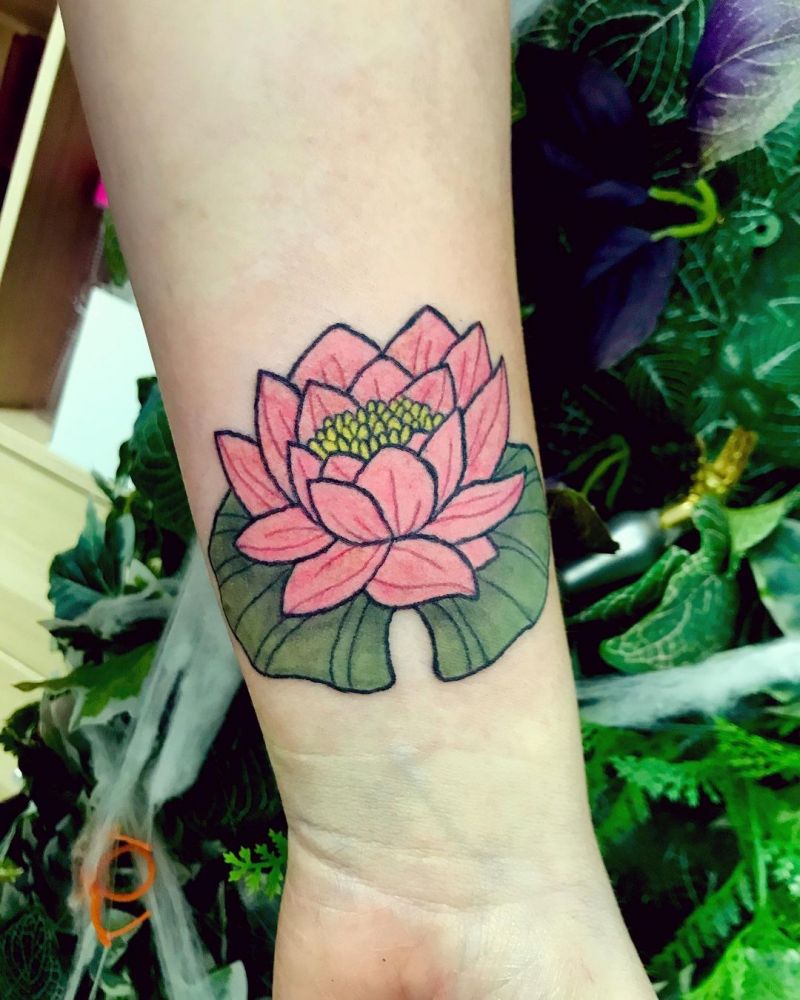 30 Perfect Water Lily Tattoos Make You Attractive