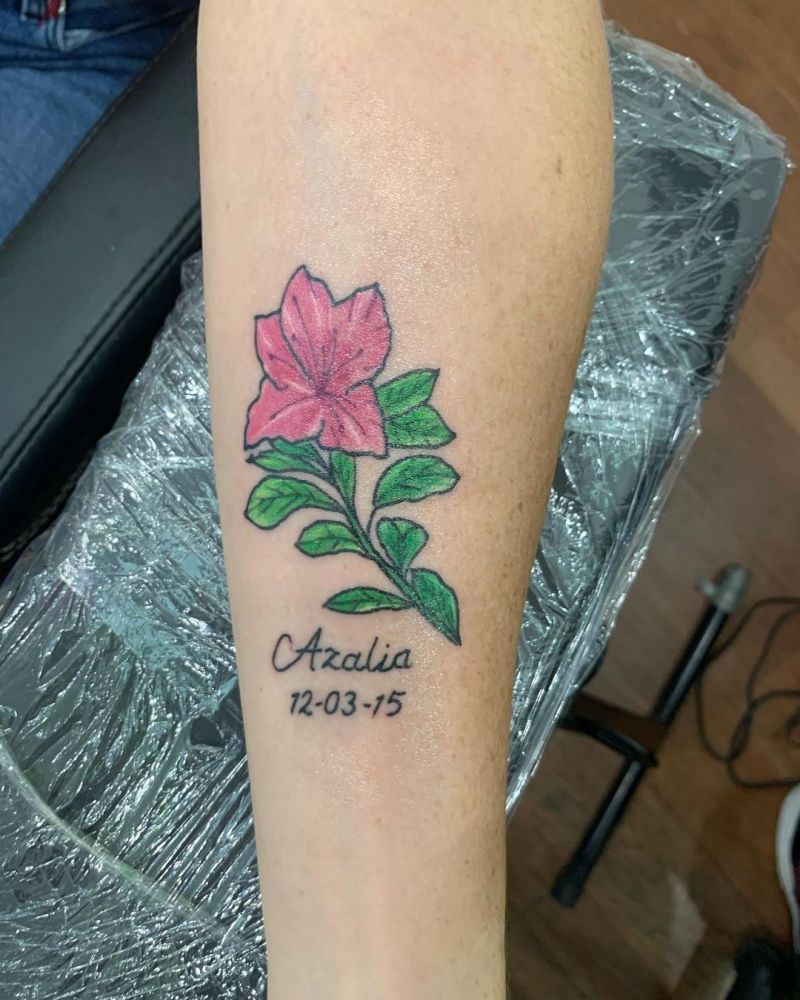 30 Elegant Azalea Tattoos You Need to Copy