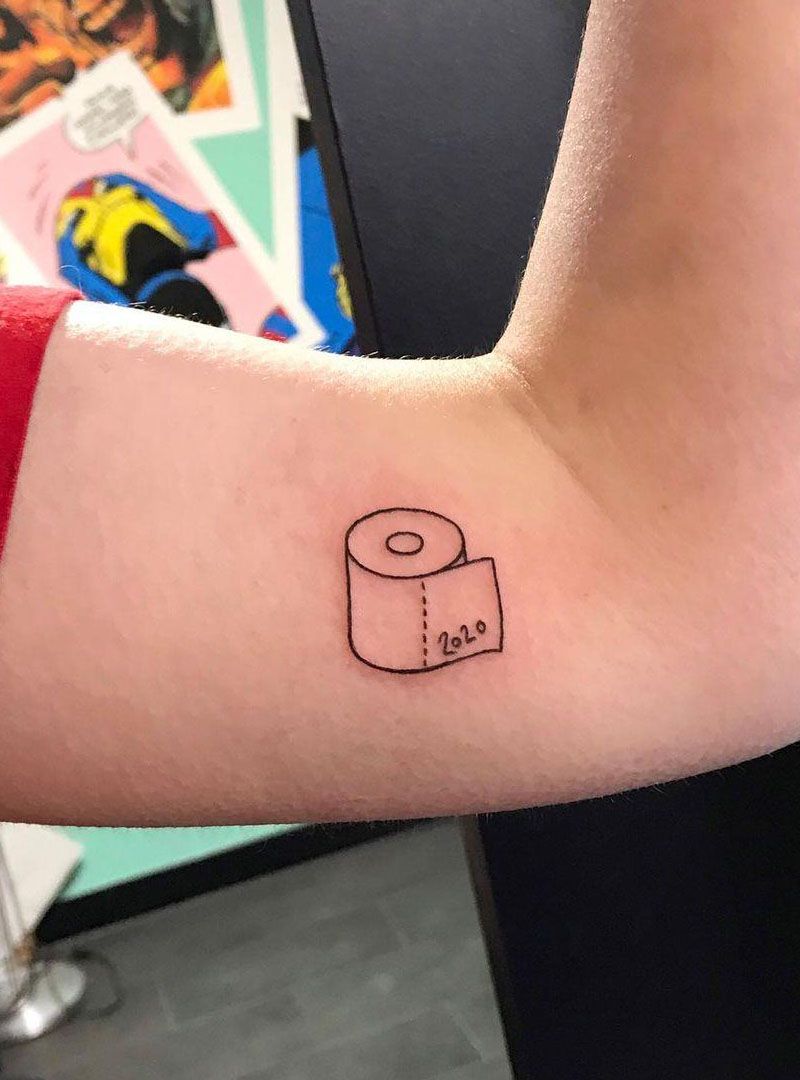 30 Cute Toilet Paper Tattoos Your Can Copy