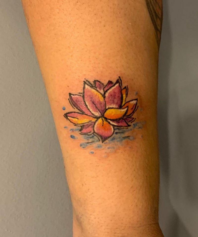 30 Perfect Water Lily Tattoos Make You Attractive